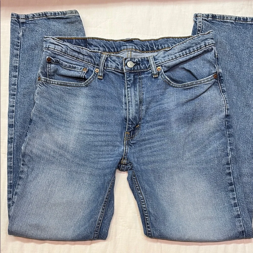 Levi's‎ 511 Slim Fit Jeans 34x32 Mens Blue Denim Vintage Wash Stretch Pants
